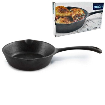 Tigaie Orion, Fonta, 16 cm, Negru Tigaie Orion, Fonta, 16 cm, Negru