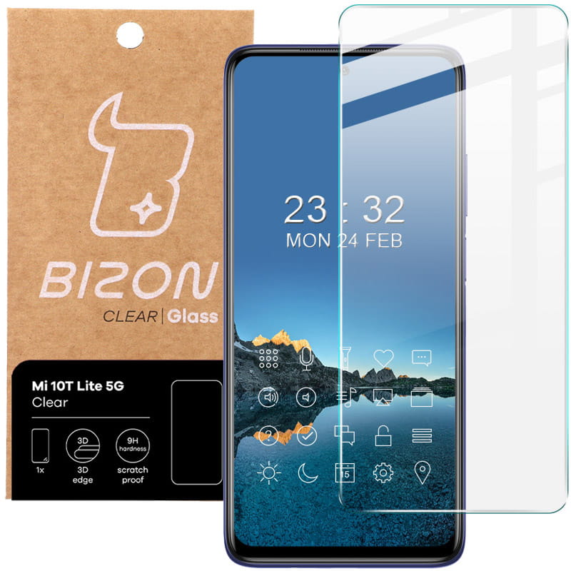 Folie de sticla securizata Bizon Glass Clear, Xiaomi Mi 10T Lite 5G