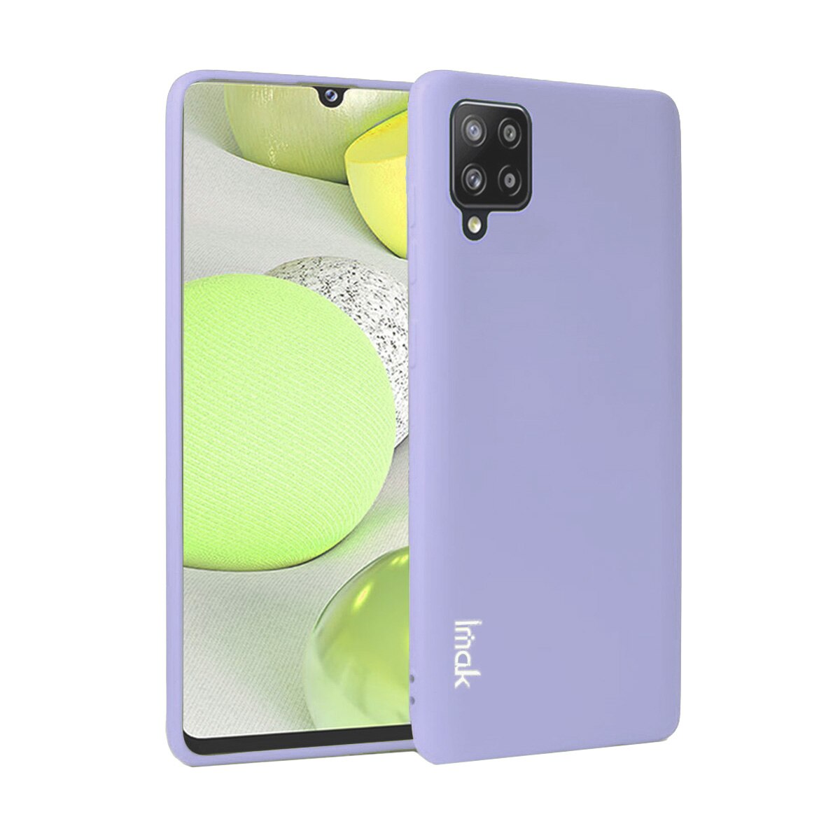 Husa de protectie Galaxy A12 5G, IMAK, Cauciuc, Mov