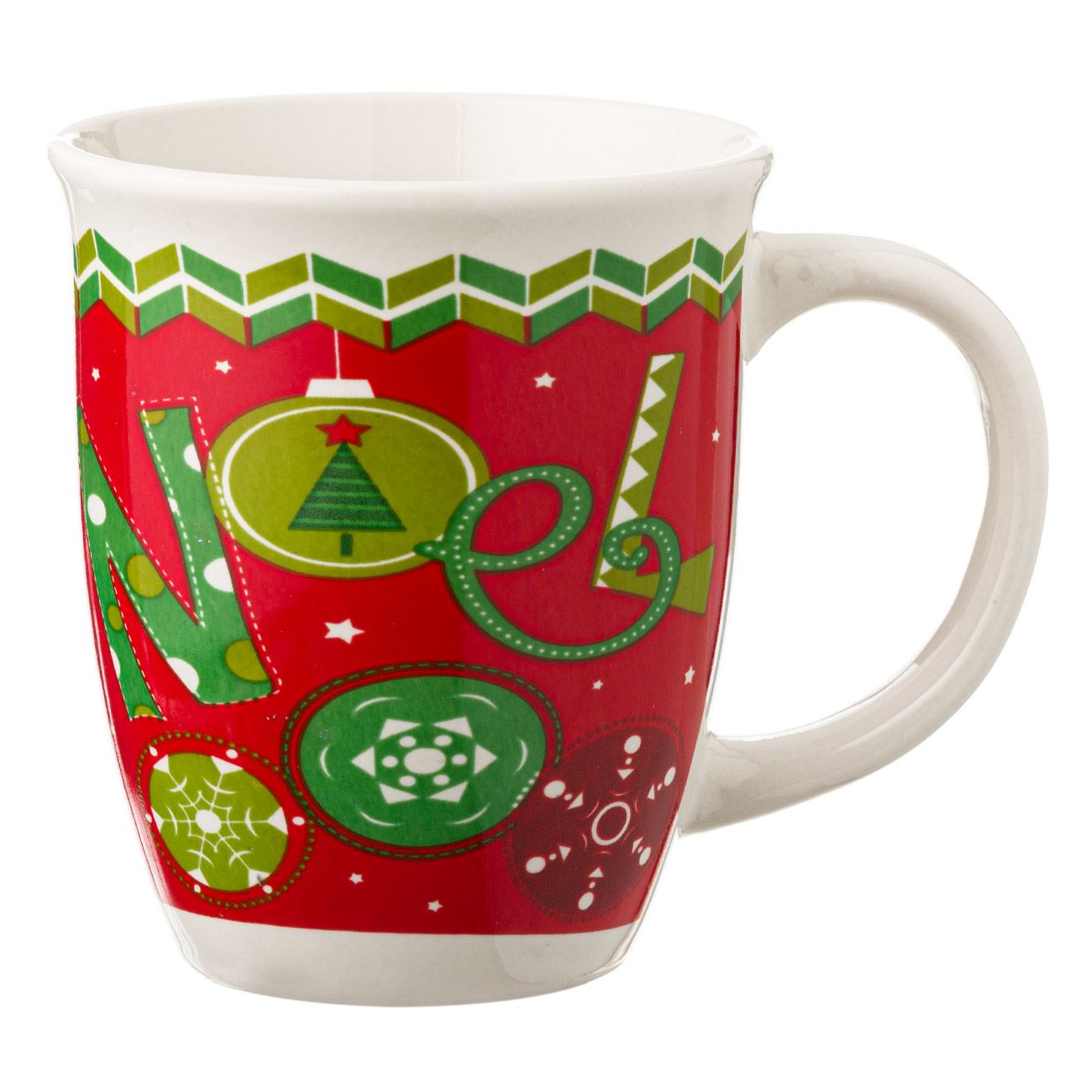 Cana Ceramica, New Line, model de Craciun, 390 ml, Multicolor