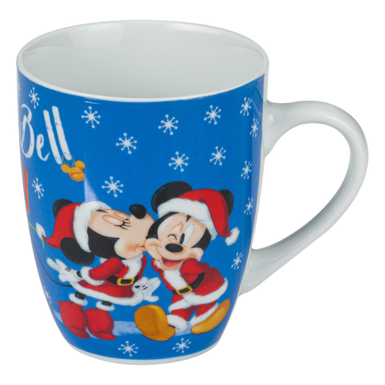 Cana Portelan, model de Craciun cu Mickey si Minnie, 350 ml, Multicolor