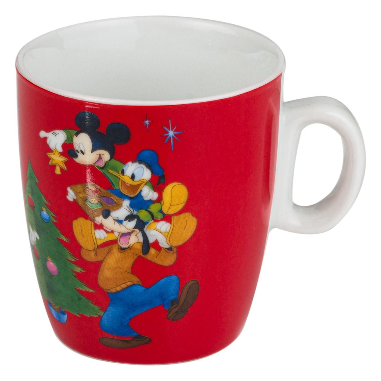 Cana Portelan, model de Craciun cu Mickey, 230 ml, Multicolor