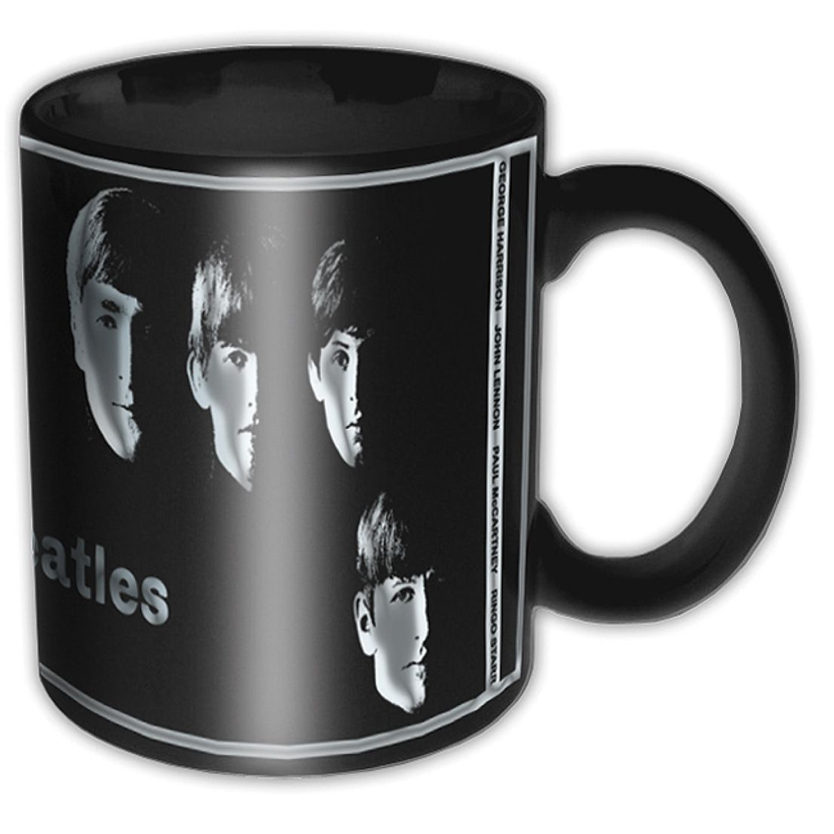 Cana - With the Beatles, Ceramica, 320 ml, Negru