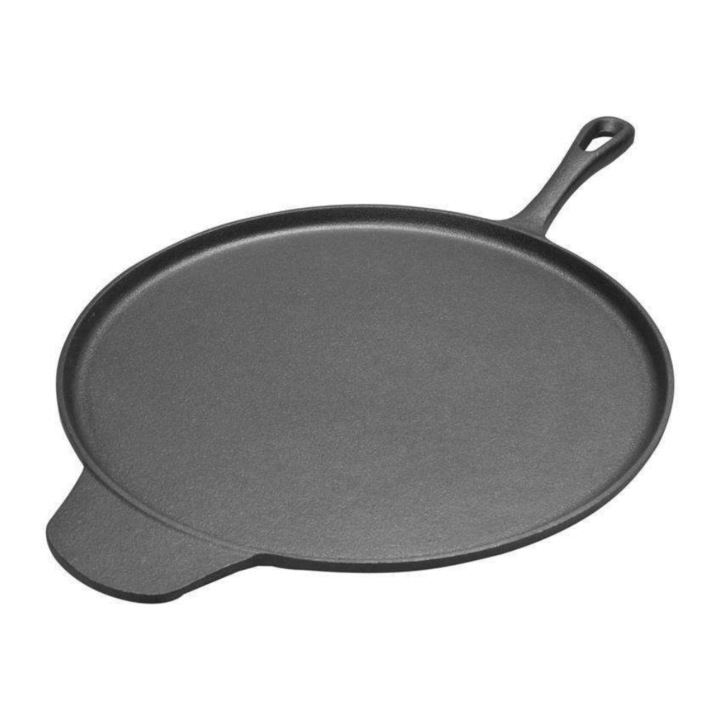 Tigaie pentru clatite HIT, Fonta, 30 cm, Negru