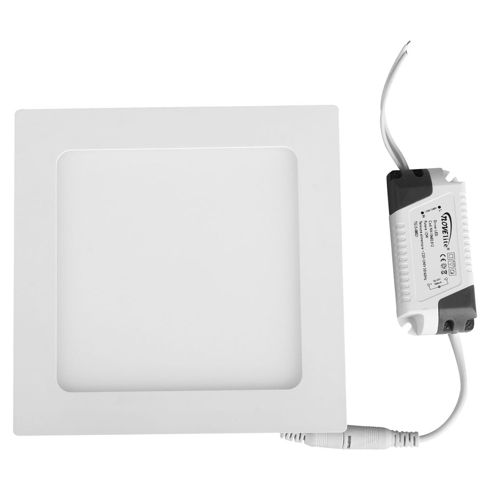 Spot Incastrat Patrat cu LED SMD 6W Alb 6400K 105x105