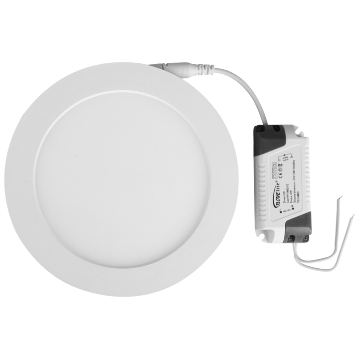 Spot Incastrat Rotund cu LED SMD 12W Alb 2700K 165x155