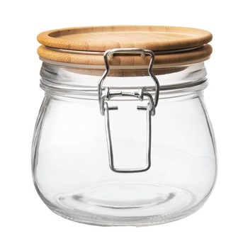 Borcan cu capac, Orion, Sticla, Transparent, 0.5 L Borcan cu capac, Orion, Sticla, Transparent, 0.5 L
