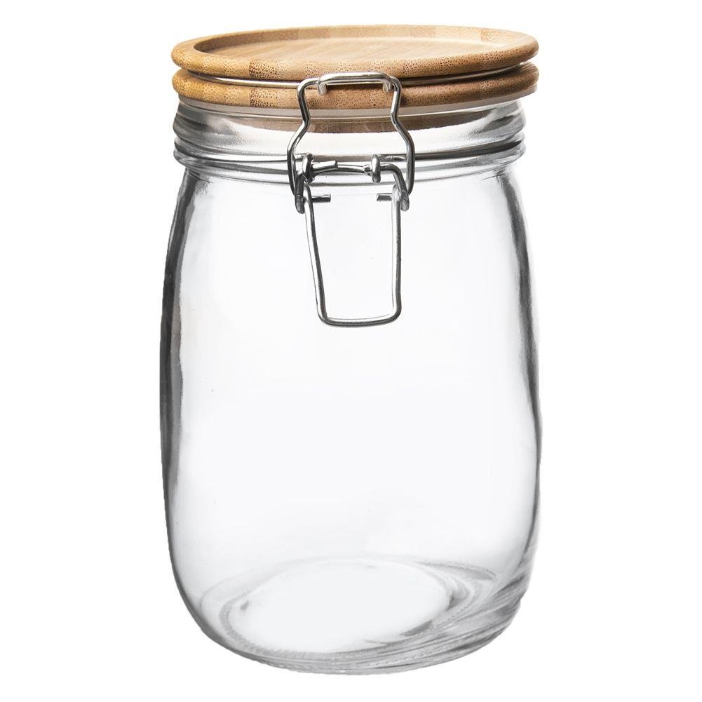 Borcan cu capac, Orion, Sticla, Transparent, 1.6 L