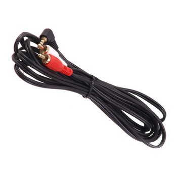 Cablu audio, Maclean, MCTV-825, jack 3.5 mm, inclinat 90 grade, 2 RCA, 3 m, Negru Cablu audio, Maclean, MCTV-825, jack 3.5 mm, inclinat 90 grade, 2 RCA, 3 m, Negru