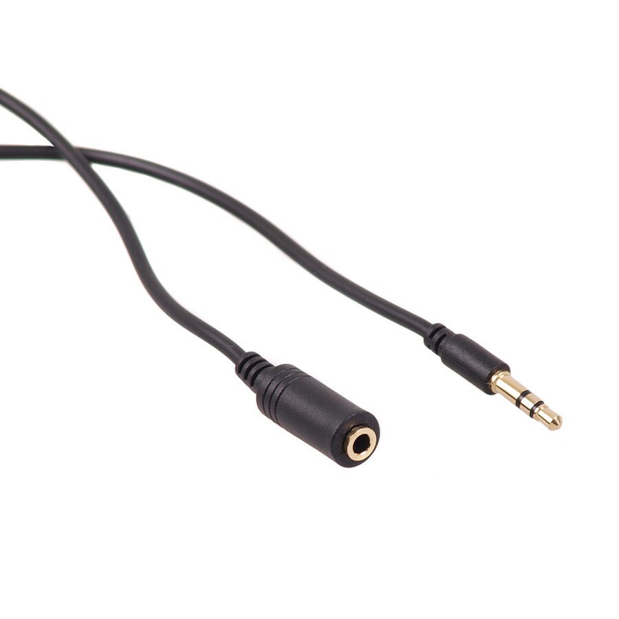 Cablu audio, Maclean, MCTV-823, jack 3.5 mm, plug-mufa, 15 m, Negru