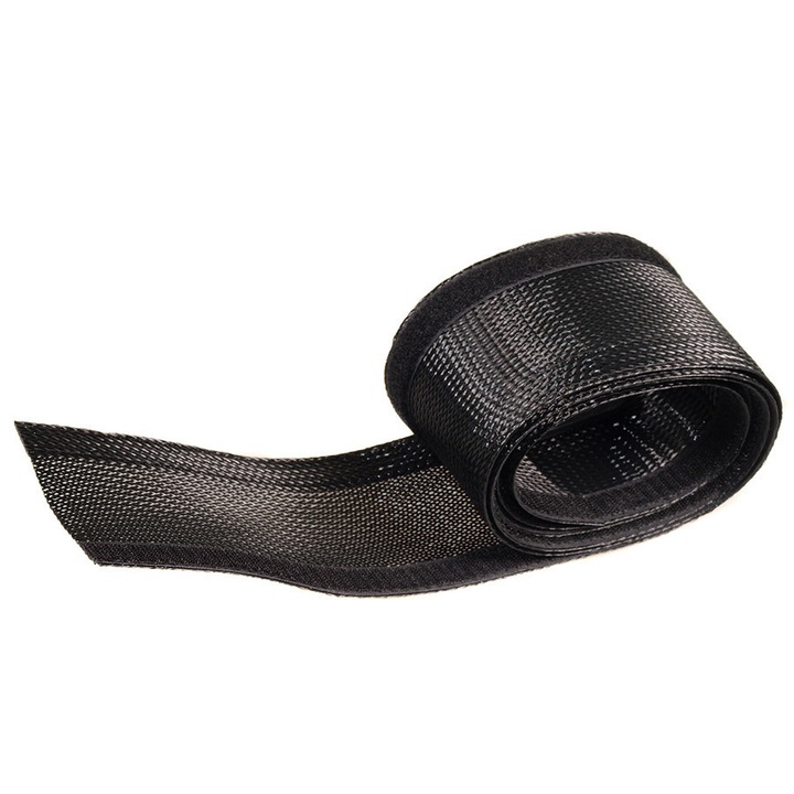 Maclean MCTV-675 B kábelrendező, 1.8 m, 85 mm, fekete