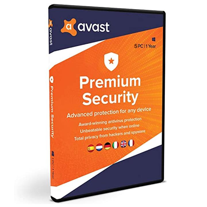 Avast Premium Security - 5 устройства / 1 година електронен лиценз