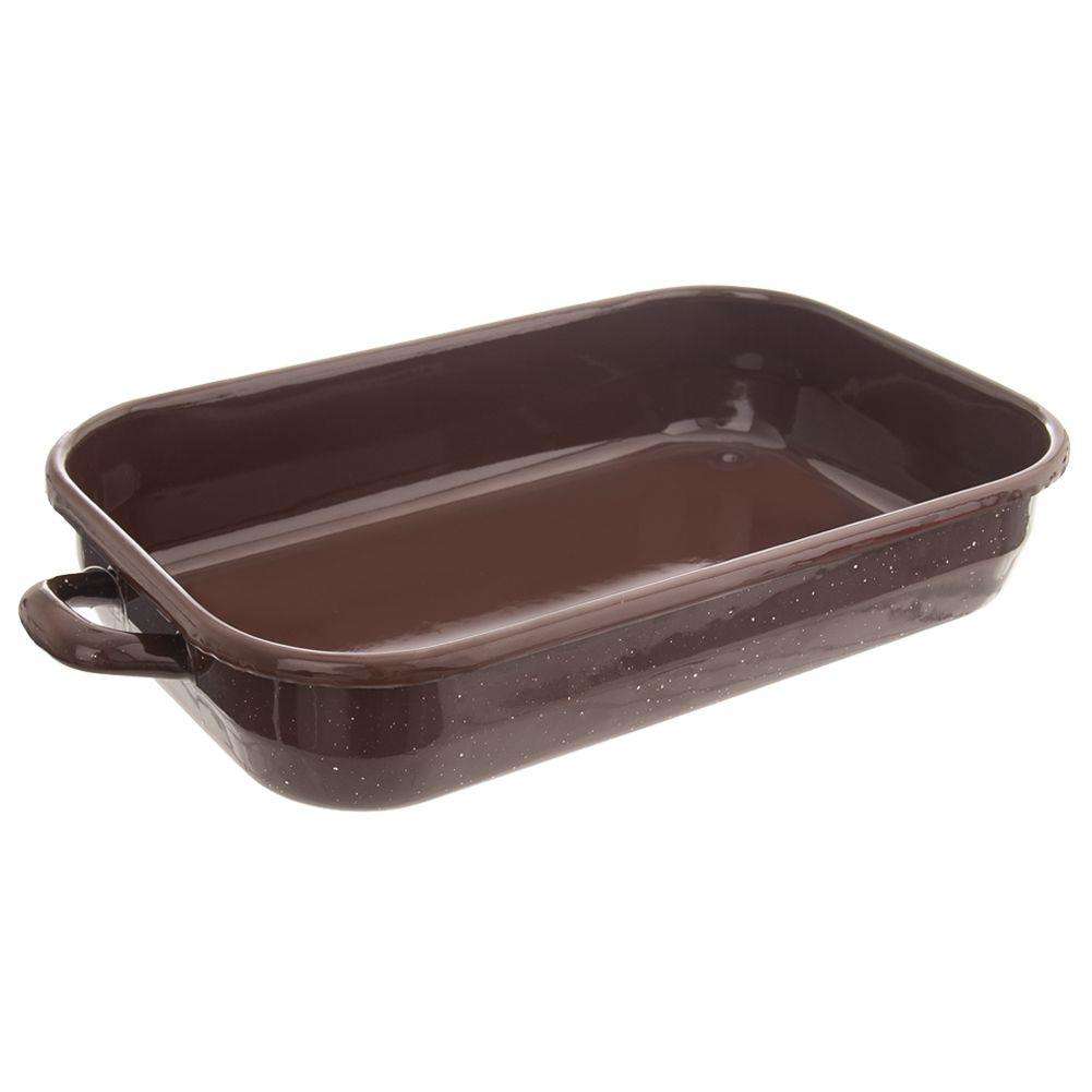 Tava Orion pentru coacere, Email, 40 x 22 x 7 cm, 3.7 l, Maro