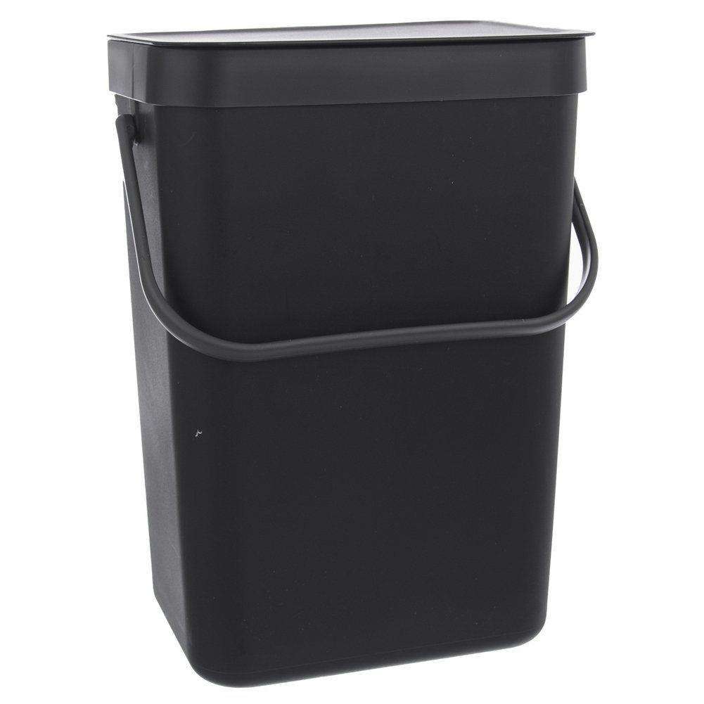 Cos de gunoi usa, Orion, Plastic, 10 L, Negru