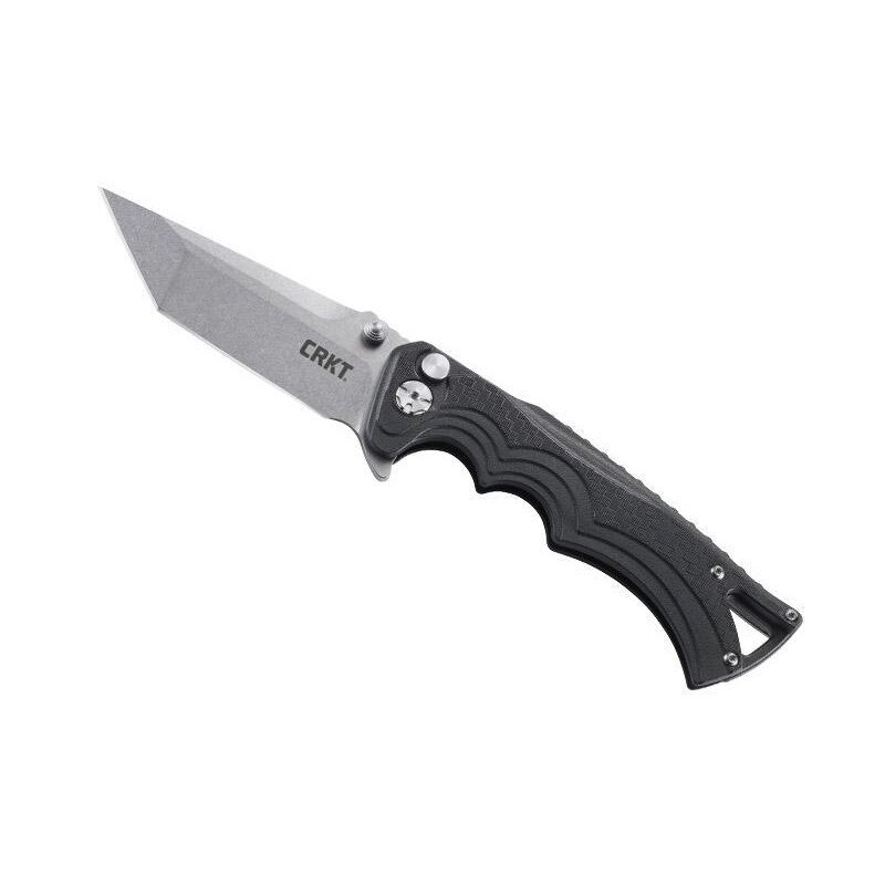 Briceag CRKT, BT Fighter, Otel/Nylon, 13 cm, Negru/Argintiu