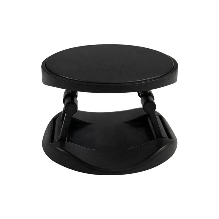 Yulmi Gyűrűstartó, telefonhoz, univerzális, öntapadós, kerek, Fekete