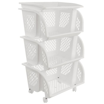 Carucior organizator, Orion, Plastic, 4 compartimente, Alb Carucior organizator, Orion, Plastic, 4 compartimente, Alb
