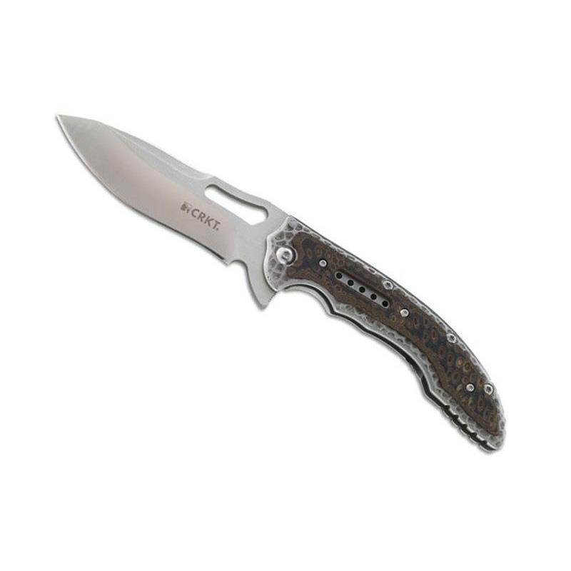 Briceag CRKT, Fossil, Otel/Inox, 12.5 cm, Argintiu/Maro
