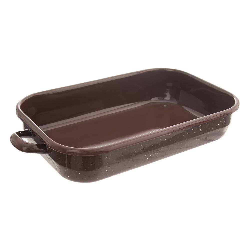 Tava Orion pentru coacere, Email, 34 x 18 x 6.5 cm, 2.2 l, Maro