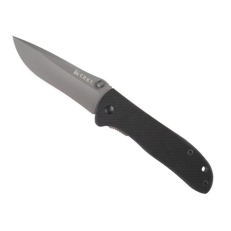 Cutit CRKT, Drifter, Otel/Titan, 9 cm, Negru/Argintiu