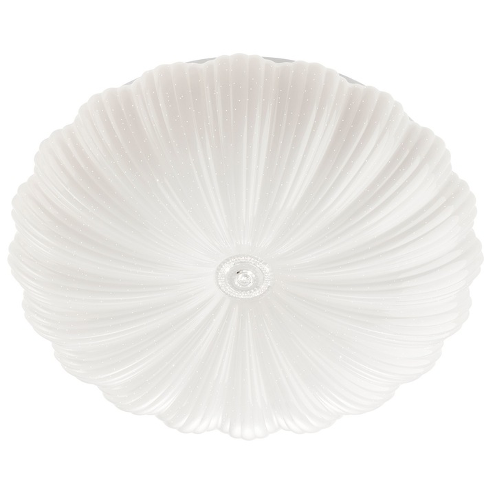 DacEnergy© LED плафон, изработен от метал и акрил, мощност 36W, светлинен поток 2556 лумена, искрящ ефект, бял