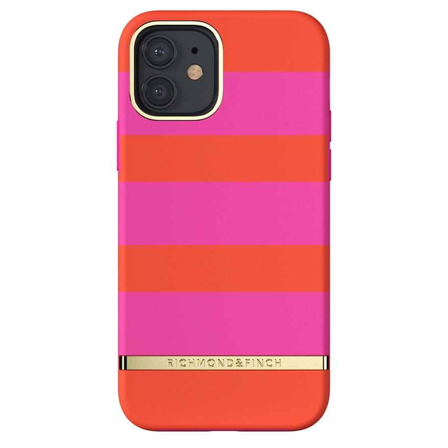 Husa Richmond & Finch Magenta Stripe pentru iPhone 12/12 Pro, roz
