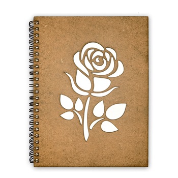 Agenda Lemn Decupata A5 80 file - Trandafir Agenda Lemn Decupata A5 80 file - Trandafir