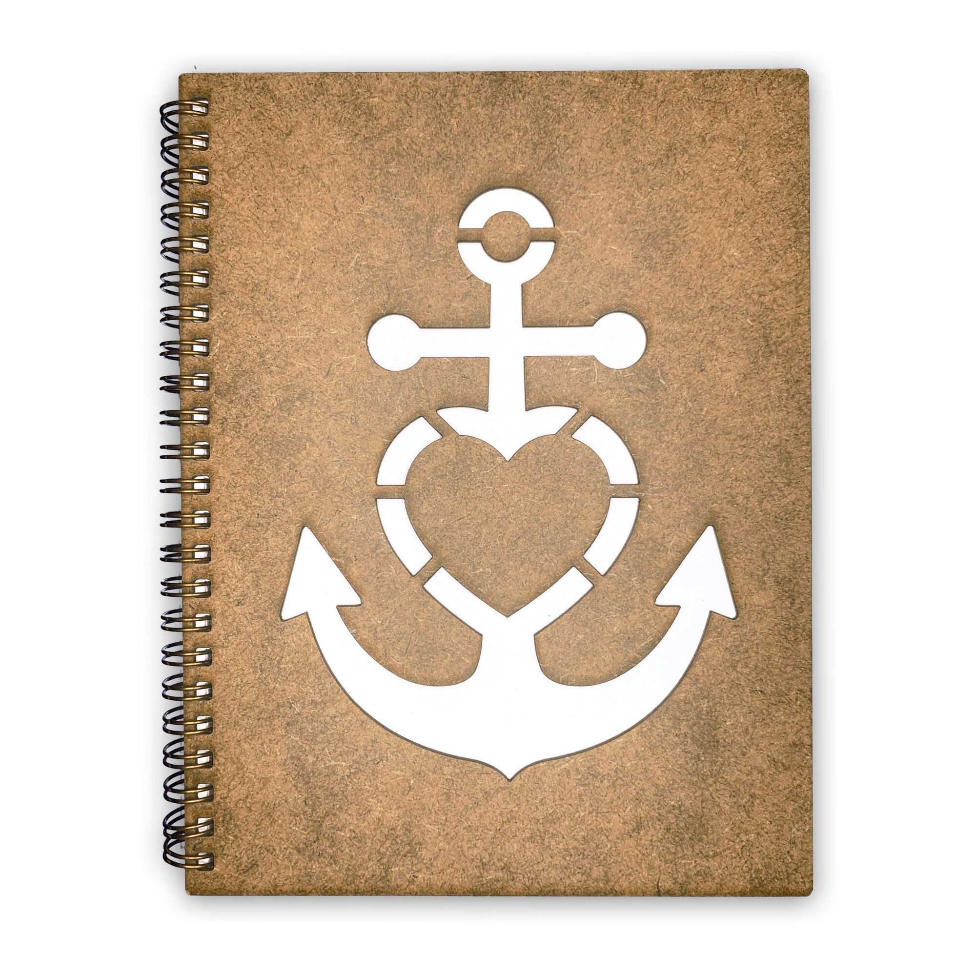 Agenda Lemn Decupata A5 80 file - Ancora