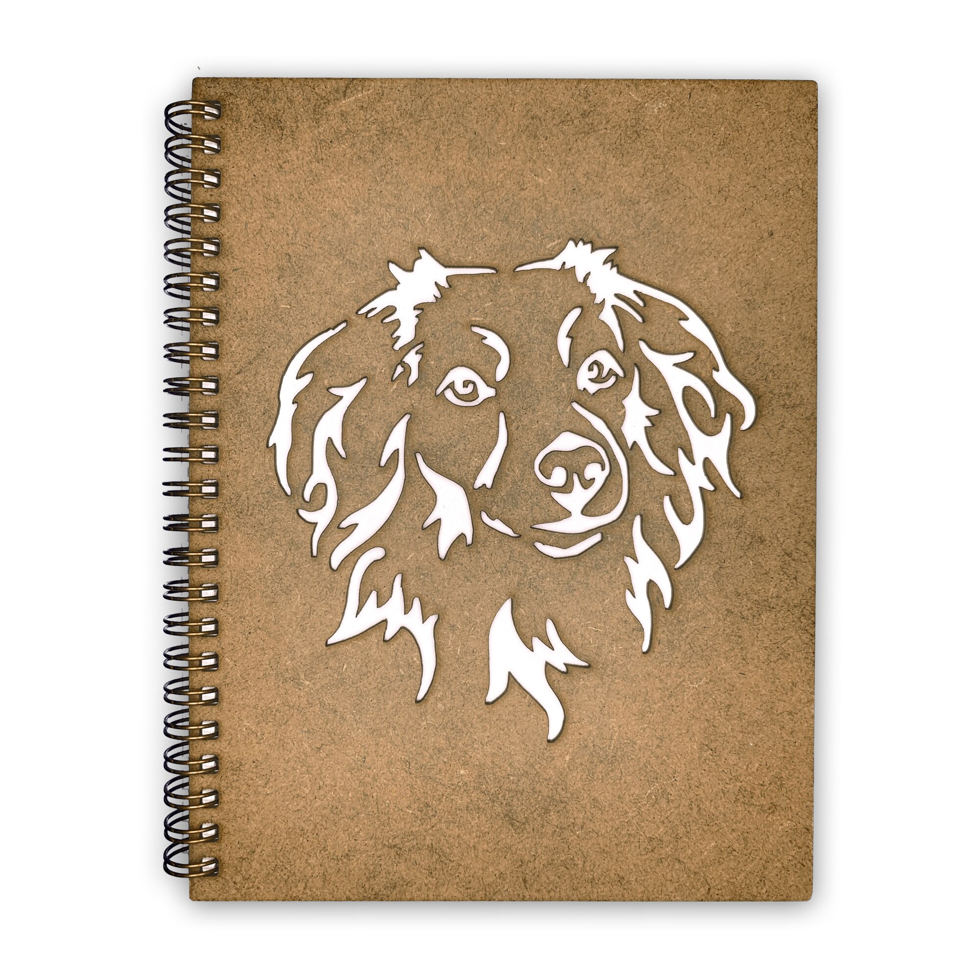 Agenda Lemn Decupata A5 80 file - Catelus