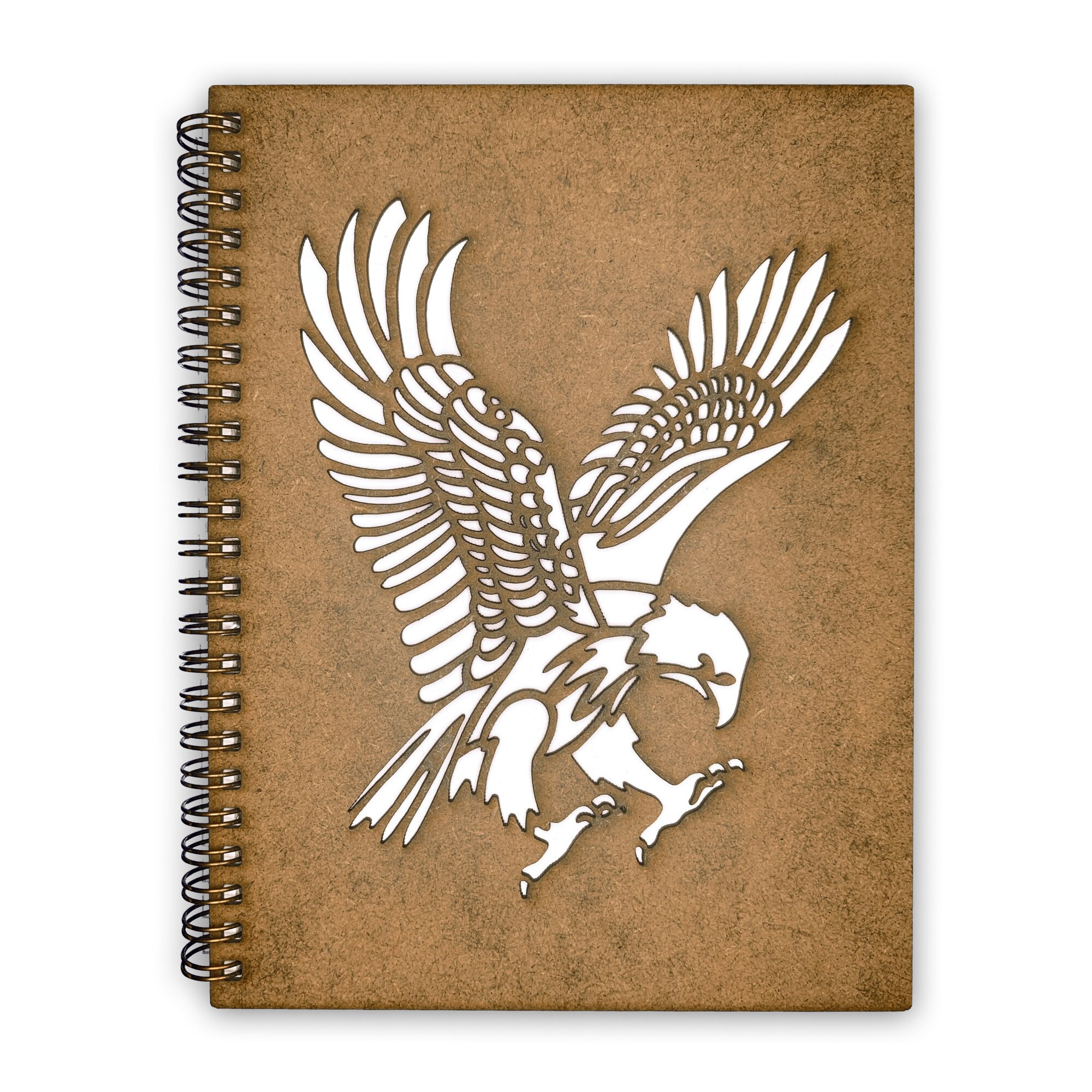 Agenda Lemn Decupata A5 80 file - Vultur