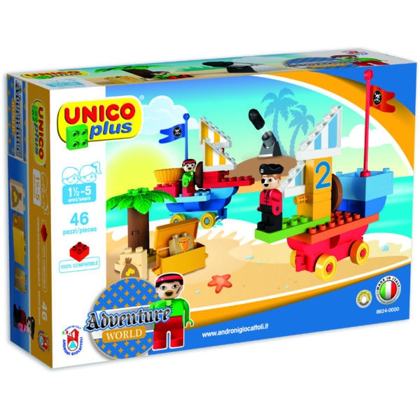Set constructie Unico batalie pirati 46 piese