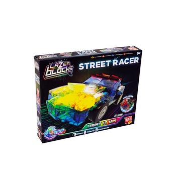 Set de contruit masina de curse cu lumini LED, 248 piese, Street Racer, 26-2901 Set de contruit masina de curse cu lumini LED, 248 piese, Street Racer, 26-2901