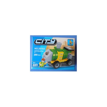 Set de constructie pentru copii, Locomotiva, 22 piese Set de constructie pentru copii, Locomotiva, 22 piese