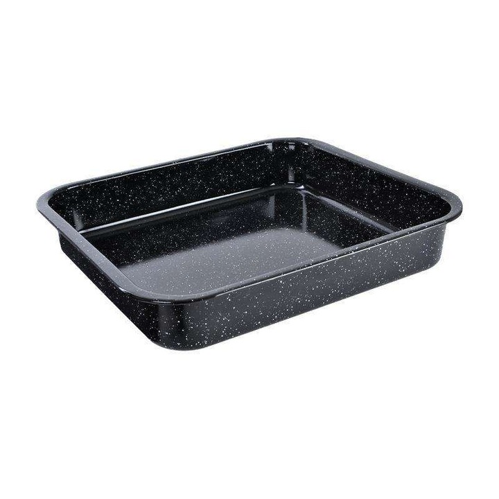 Форма за печене Orion, емайлирана, 35,5 x 24 x 5 см, черна