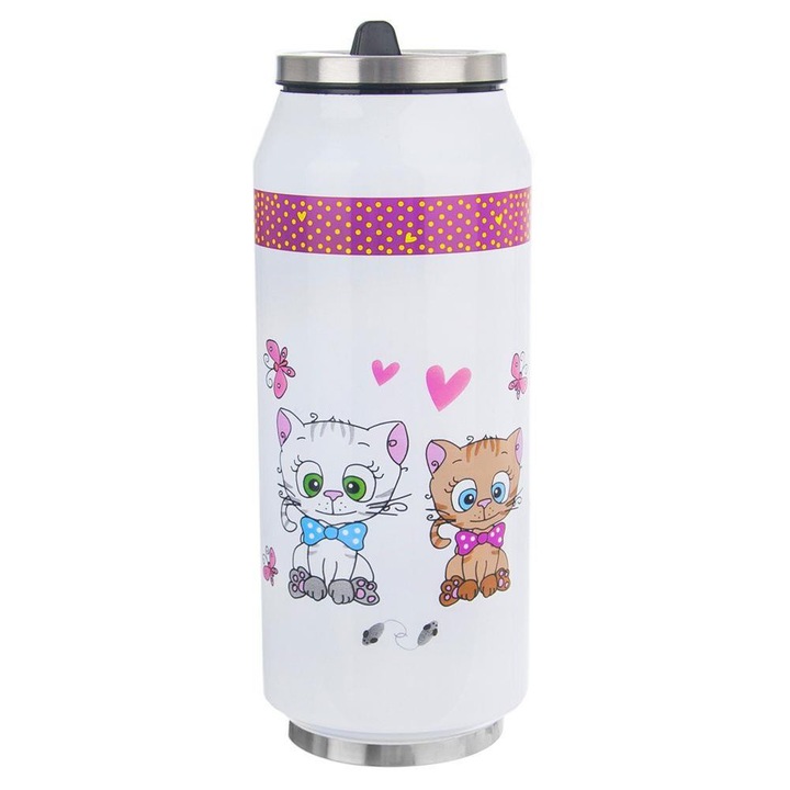 Orion termosz bögre, Rozsdamentes acél, 400 ml, Többszínű