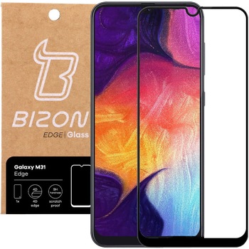 Folie protectoare de sticla securizata Bizon Glass Edge pentru Galaxy M31, negru Folie protectoare de sticla securizata Bizon Glass Edge pentru Galaxy M31, negru