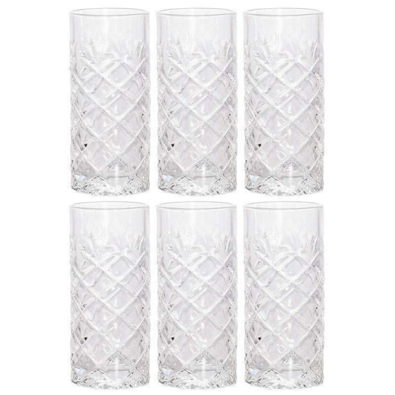 Set 6 pahare Whiskey, Excellent Houseware, Sticla, Transparent, 250 ml