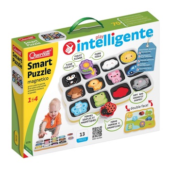 Puzzle Smart Quercetti - Primele culori si cuvinte 24 Piese Puzzle Smart Quercetti - Primele culori si cuvinte 24 Piese