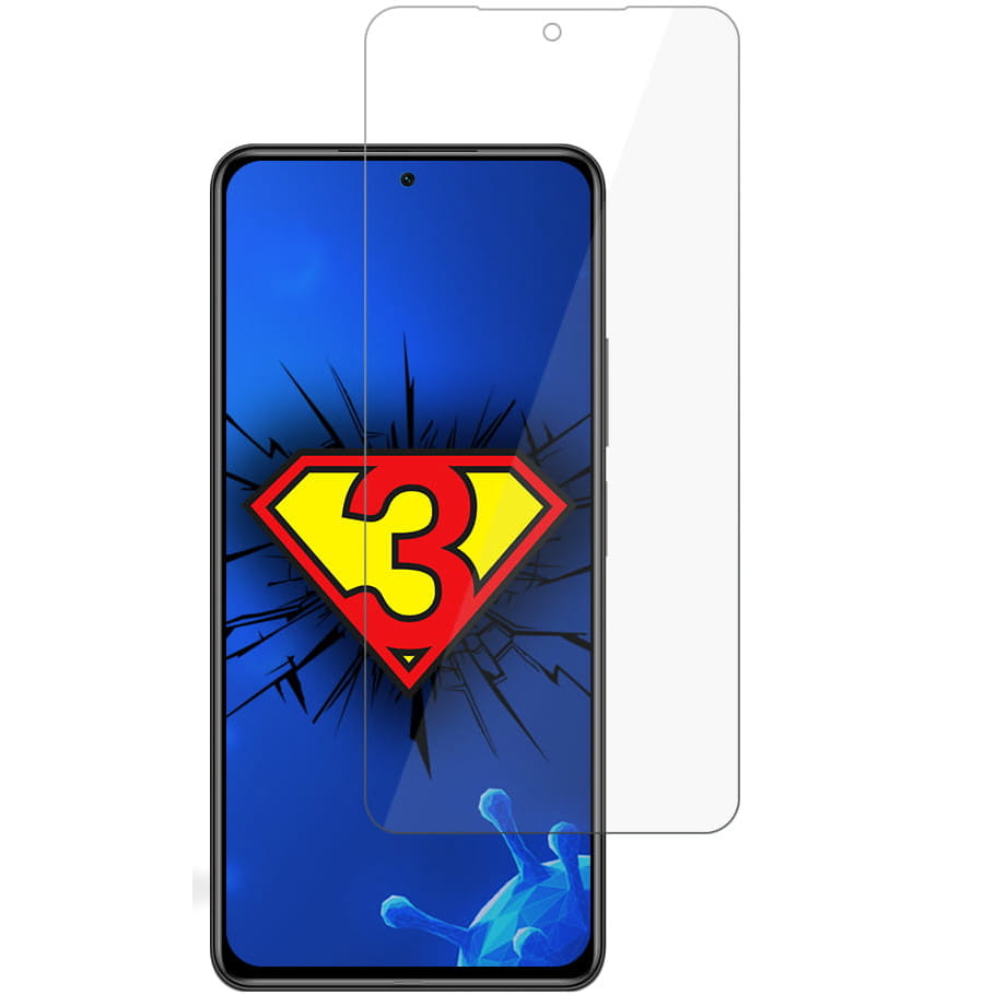 Folie de protectie de sticla antimicrobiana 3MK Silver Protection pentru smartphone Xiaomi Mi 11i 5G