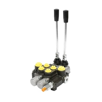 Distribuitor hidraulic cu 2 manete debit 40L/min cu levier si reductie incluse -15 /+80 Breckner Germany Distribuitor hidraulic cu 2 manete debit 40L/min cu levier si reductie incluse -15 /+80 Breckner Germany