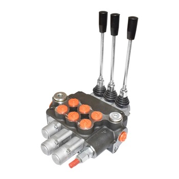 Distribuitor hidraulic cu 3 manete 2 flotante 80L/min Distribuitor hidraulic cu 3 manete 2 flotante 80L/min