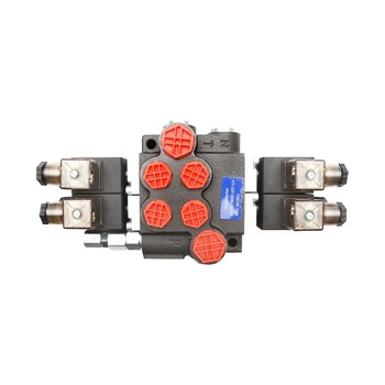 Distribuitor hidraulic P40 electromagnetic cu 2 cai, 12V Breckner Germany Distribuitor hidraulic P40 electromagnetic cu 2 cai, 12V Breckner Germany