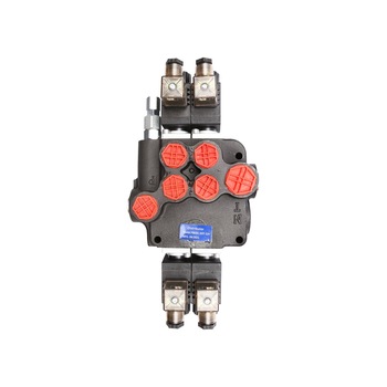 Distribuitor hidraulic P80 electromagnetic cu 2 cai, 12V Breckner Germany Distribuitor hidraulic P80 electromagnetic cu 2 cai, 12V Breckner Germany