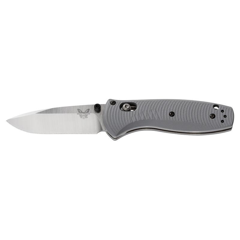 Briceag Mini Dam G10, Benchmade BN585_2, Otel, 17.6 cm, Gri
