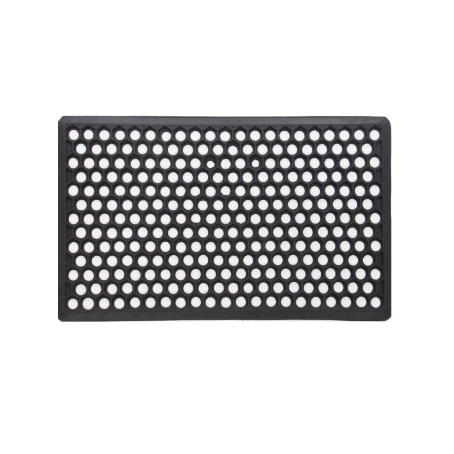 Covor intrare exterior Deco, cauciuc, negru, dreptunghiular, 70 x 40 cm