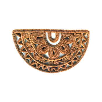 Covor intrare exterior Deco, cocos, semicerc, 75 x 45 cm, maro Covor intrare exterior Deco, cocos, semicerc, 75 x 45 cm, maro