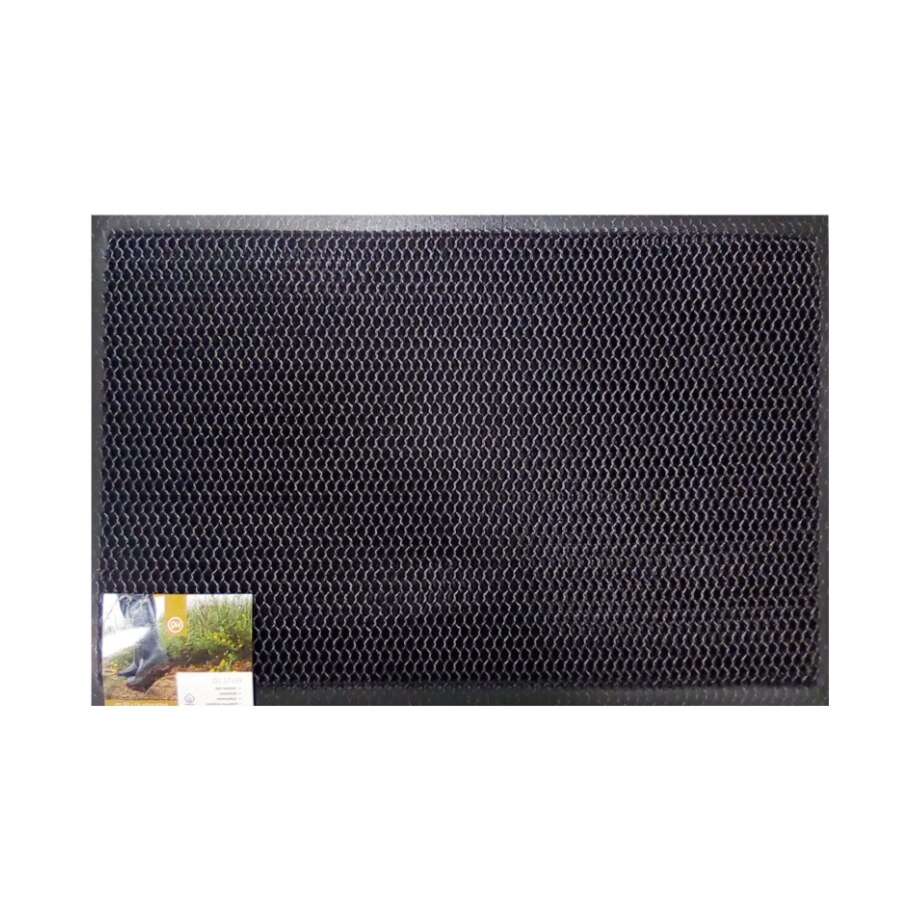 Covor intrare interior / exterior Deco, poliester, antracit, dreptunghiular, 60 x 40 cm