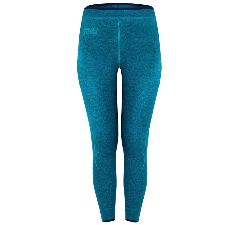 Pantaloni termici dama, Spokey, Poliester/Elastan, Albastru, Albastru