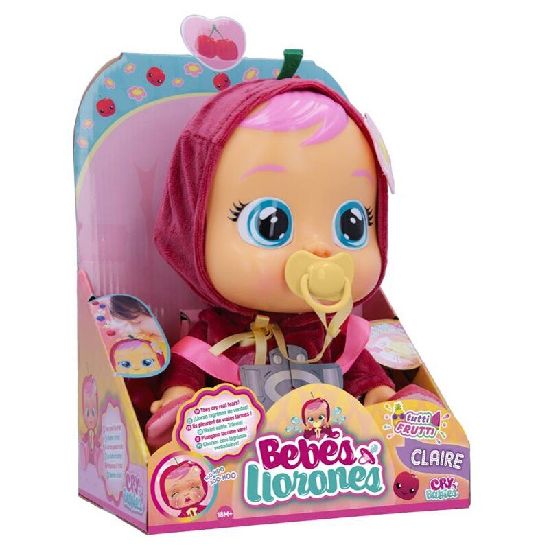 Papusa bebelus Cry Bebies Tutti Frutti Claire, multicolor