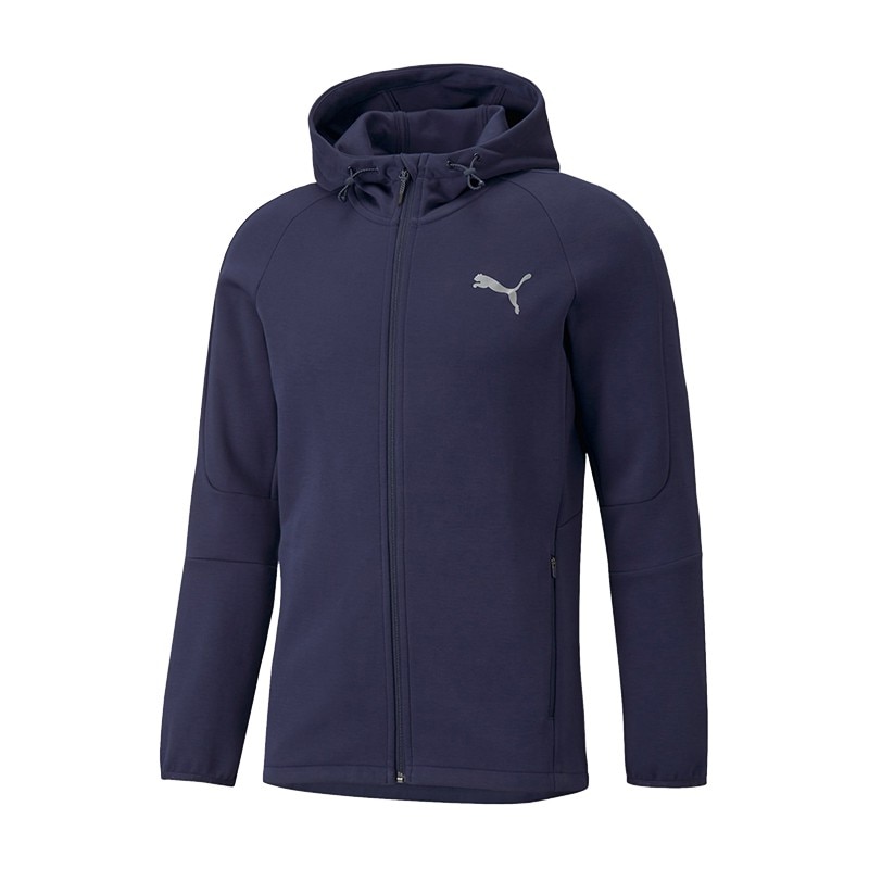 Hanorac Puma Evostripe Full-Zip 589424-06, Barbati, Bleumarin
